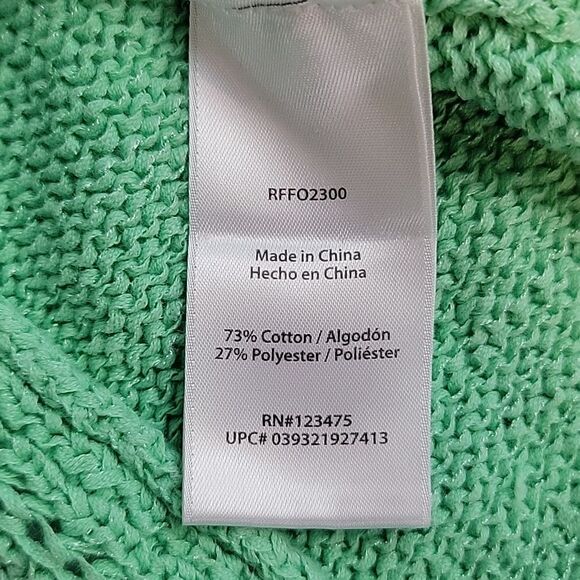 Rachel Zoe green multi knit sweater Women's Size S - Picture 10 of 12